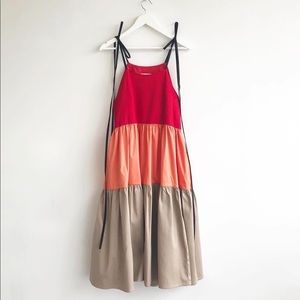 Eliza Faulkner colour block dress